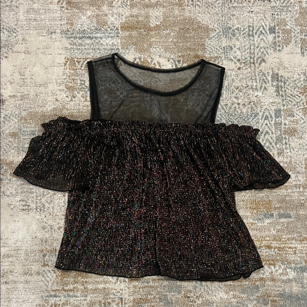 ‼️ Shimmering Multicolor Off-Shoulder Top ‼️